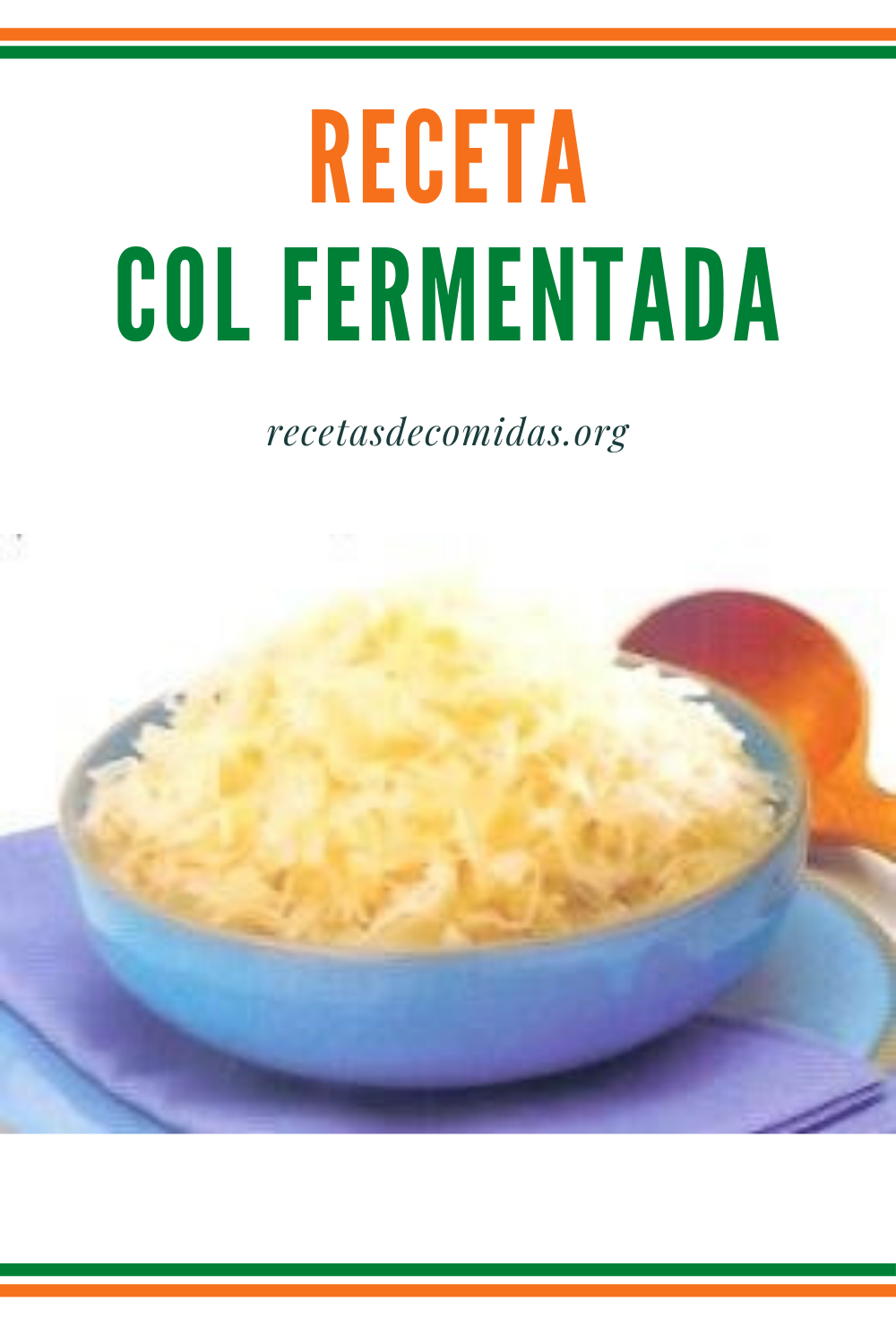 Receta de col fermentada
